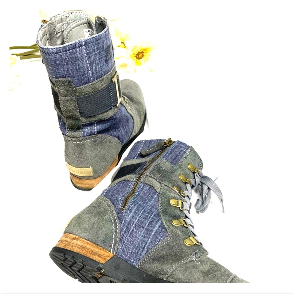SOLD Sorel Major Carly Denim Jean Boots - Picture 6 of 9